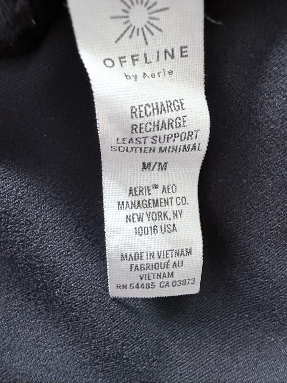 OFFLINE by aerie Black & Grey Longline Recharge Sports Bra Set - Picture 8 of 8